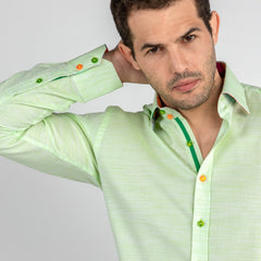 TEXTURED WASH CLASSIC SHIRT - Premium Men's Patterned Shirt by Claudio Lugli | Bold Design, Tailored Fit, Best Printed Shirts