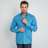 TEXTURED WASH CLASSIC SHIRT - Premium Men's Patterned Shirt by Claudio Lugli | Bold Design, Tailored Fit, Best Printed Shirts