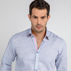 TEXTURED WASH CLASSIC SHIRT - Premium Men's Patterned Shirt by Claudio Lugli | Bold Design, Tailored Fit, Best Printed Shirts