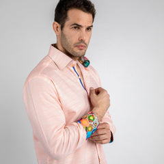 TEXTURED WASH CLASSIC SHIRT - Premium Men's Patterned Shirt by Claudio Lugli | Bold Design, Tailored Fit, Best Printed Shirts