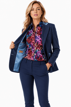 THE ASCOT HERRINGBONE CONTRAST BLAZER - Claudio Lugli Shirts