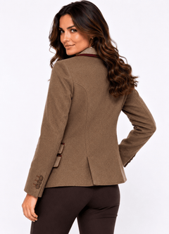 THE ASCOT HERRINGBONE CONTRAST BLAZER - Claudio Lugli Shirts