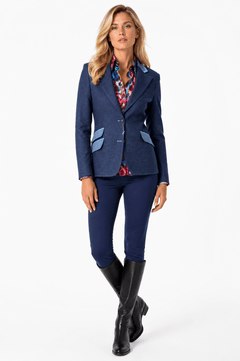 THE ASCOT HERRINGBONE CONTRAST BLAZER - Claudio Lugli Shirts