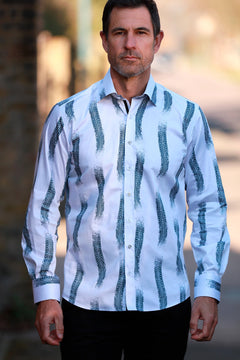 THE BURNOUT TYRE MARK PRINT SHIRT - Claudio Lugli Shirts