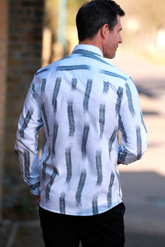 THE BURNOUT TYRE MARK PRINT SHIRT - Claudio Lugli Shirts