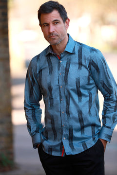 THE BURNOUT TYRE MARK PRINT SHIRT - Claudio Lugli Shirts