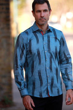 THE BURNOUT TYRE MARK PRINT SHIRT - Claudio Lugli Shirts