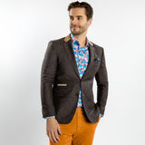 THE CREATIVE CONTRAST COAT - Premium Men's Patterned Shirt by Claudio Lugli | Bold Design, Tailored Fit, Best Printed Shirts