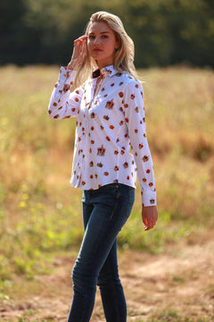 THE CROWN WOMENS PRINT SHIRT - Premium Men's Patterned Shirt by Claudio Lugli | Bold Design, Tailored Fit, Best Printed Shirts