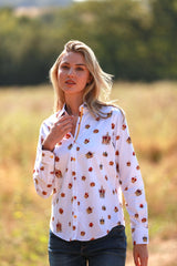 THE CROWN WOMENS PRINT SHIRT - Premium Men's Patterned Shirt by Claudio Lugli | Bold Design, Tailored Fit, Best Printed Shirts