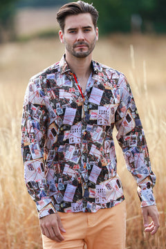 THE DETECTIVE PRINT SHIRT - Claudio Lugli Shirts