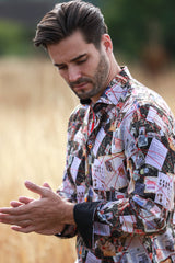 THE DETECTIVE PRINT SHIRT - Claudio Lugli Shirts