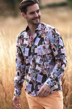 THE DETECTIVE PRINT SHIRT - Claudio Lugli Shirts