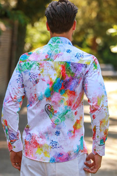 THE EDEN DRIFT PRINT SHIRT - Claudio Lugli Shirts