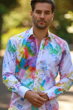 THE EDEN DRIFT PRINT SHIRT - Claudio Lugli Shirts