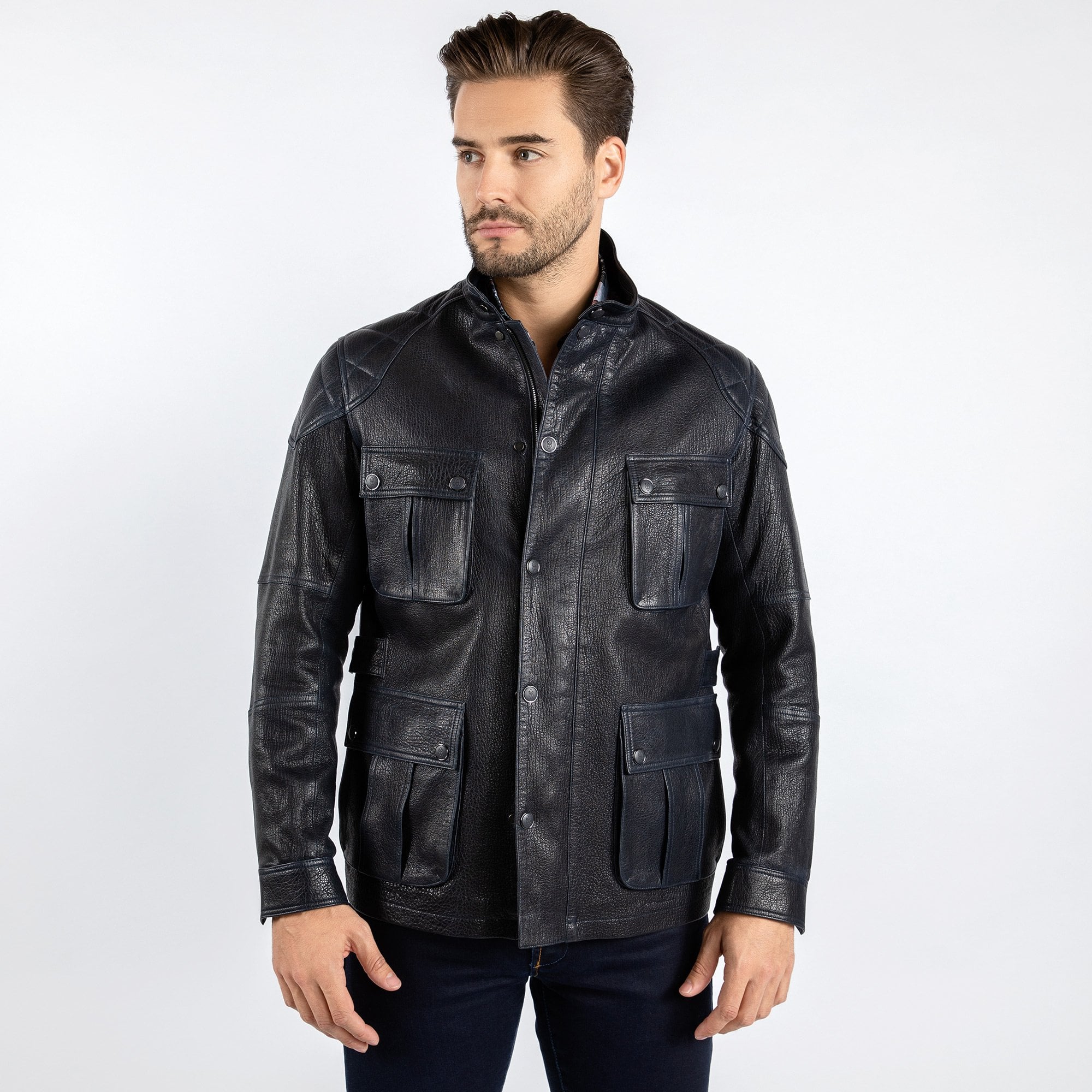 ジャケット・アウター Jan & Carlos Multi Pocket Leather Jacket JLR_Aventura_Onyx_Jacket_2.jpg