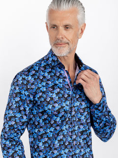 THE FORGET ME NOT GARDEN PRINT SHIRT - Claudio Lugli Shirts