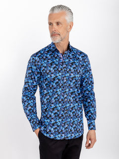 THE FORGET ME NOT GARDEN PRINT SHIRT - Claudio Lugli Shirts