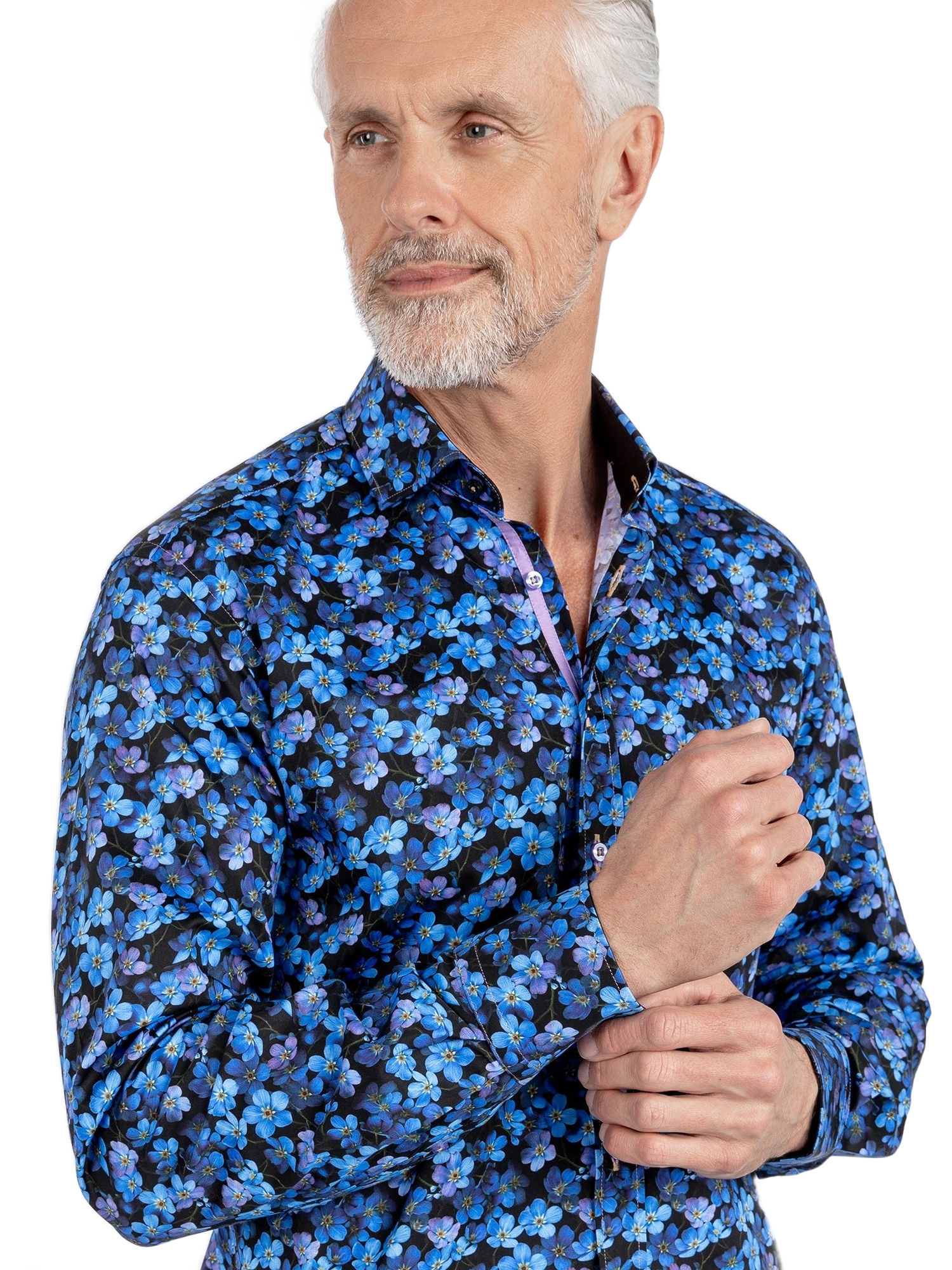 The Forget Me Not Garden Print Shirt - Claudio Lugli Shirts