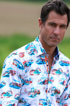 THE GRAND VOYAGE CRUISE PRINT SHIRT - Claudio Lugli Shirts