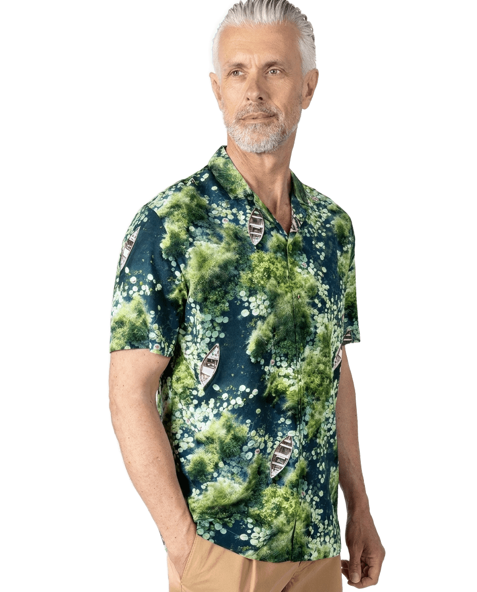 The Green Lagoon Hawaiian Shirt - Claudio Lugli Shirts