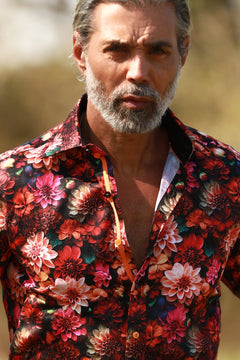THE HOUSE OF DAHLIA PRINTED SHIRT - Claudio Lugli Shirts