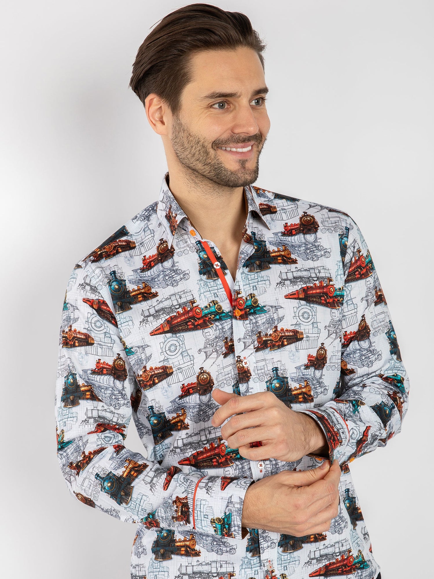 The Locomotive Blueprint Shirt - Claudio Lugli Shirts