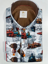 The Locomotive Blueprint Shirt - Claudio Lugli Shirts