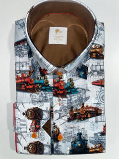 The Locomotive Blueprint Shirt - Claudio Lugli Shirts