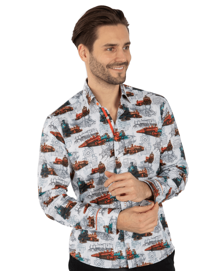 The Locomotive Blueprint Shirt - Claudio Lugli Shirts
