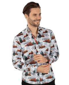 The Locomotive Blueprint Shirt - Claudio Lugli Shirts