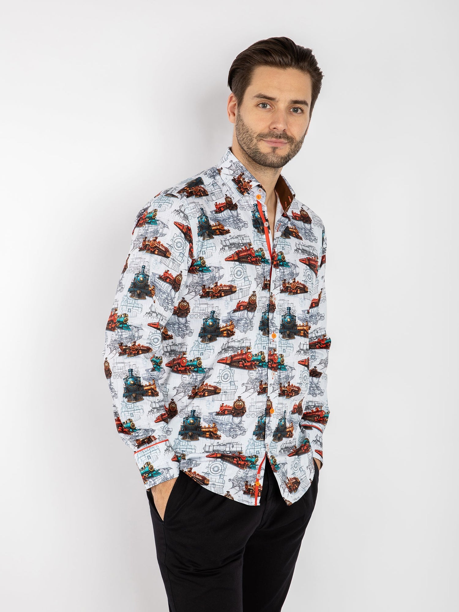 The Locomotive Blueprint Shirt - Claudio Lugli Shirts