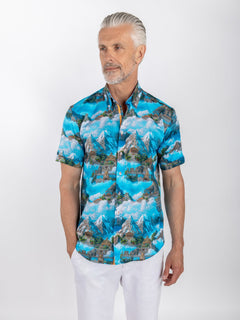 THE LOST KINGDOM SHORT SLEEVE PRINT SHIRT - Claudio Lugli Shirts