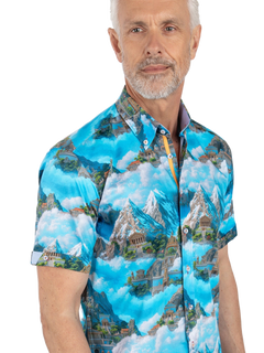 The Lost Kingdom Short Sleeve Print Shirt - Claudio Lugli Shirts