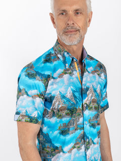 THE LOST KINGDOM SHORT SLEEVE PRINT SHIRT - Claudio Lugli Shirts