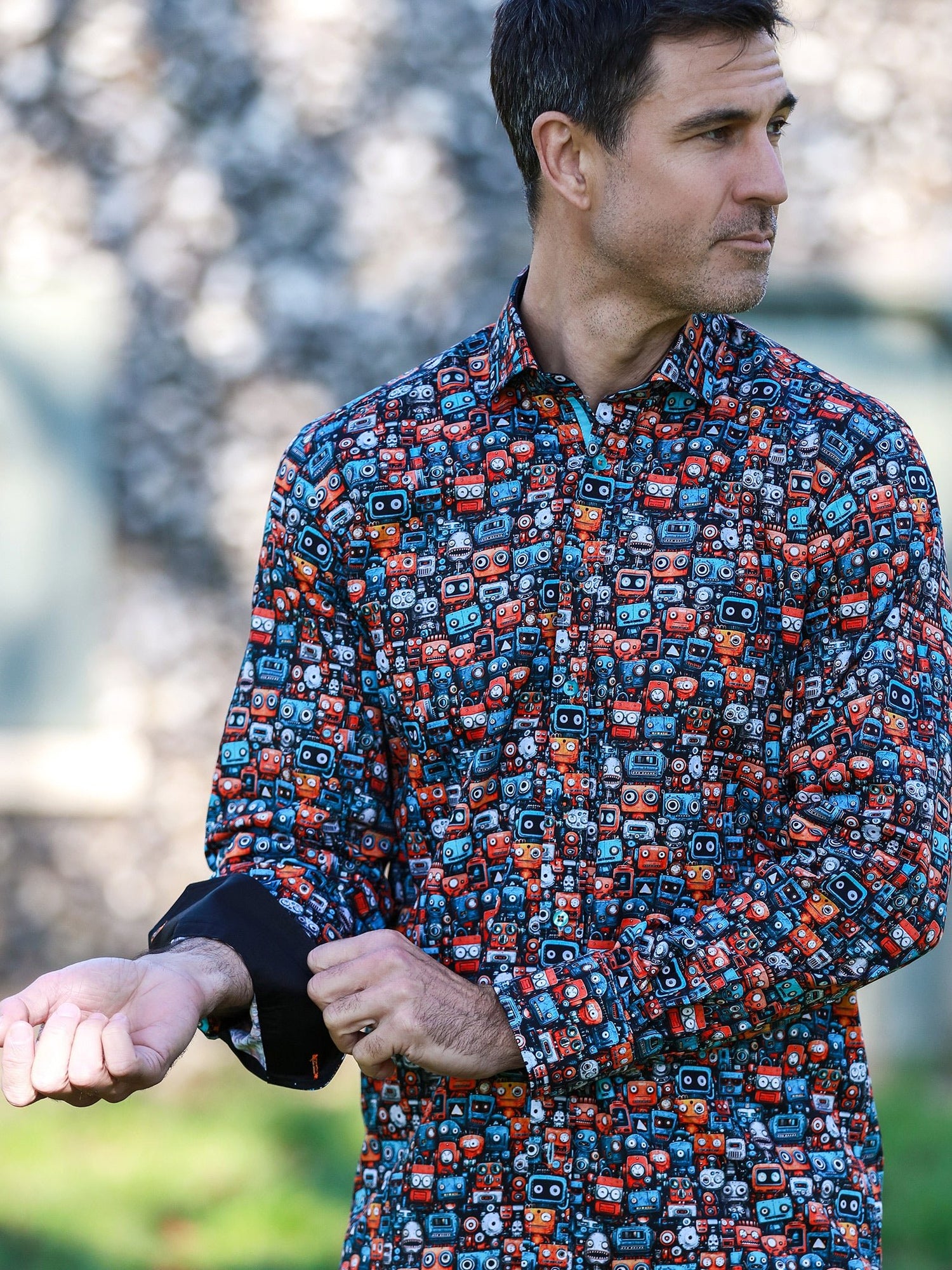 THE MECHANICAL MAYHEM PRINT SHIRT - Claudio Lugli Shirts