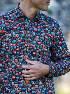 THE MECHANICAL MAYHEM PRINT SHIRT - Claudio Lugli Shirts