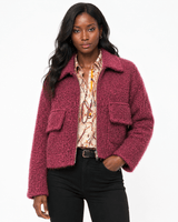 THE MOSS MOHAIR ZIP SHACKET - Claudio Lugli Shirts