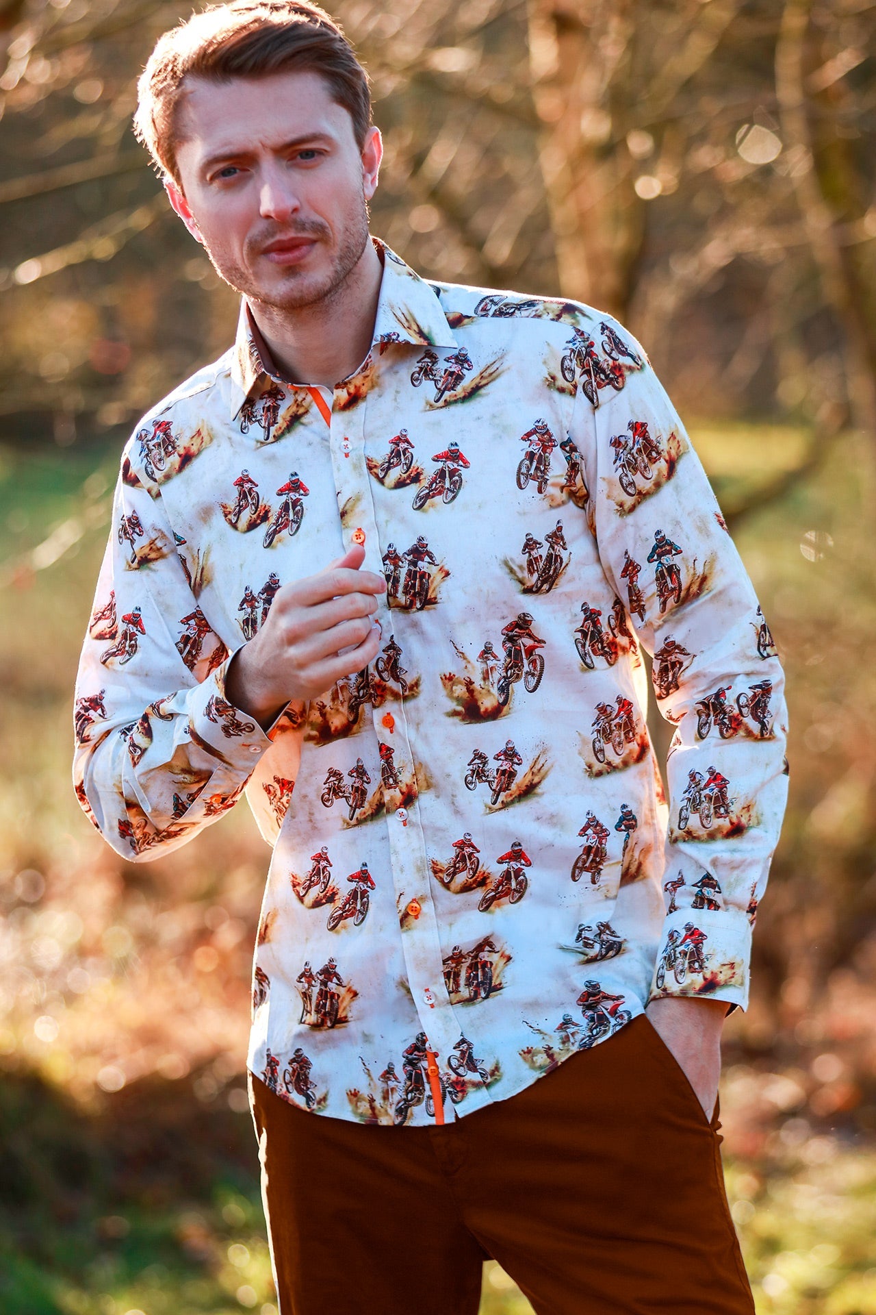 THE MOTOCROSS MAYHEM PRINT SHIRT - Claudio Lugli Shirts
