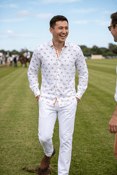 The Polo Player Tencel Print Shirt - Claudio Lugli Shirts