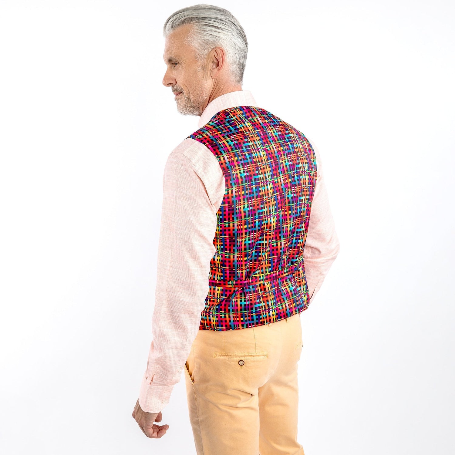 THE STRETCH SPORTS WAISTCOAT - Premium Men's Patterned Shirt by Claudio Lugli | Bold Design, Tailored Fit, Best Printed Shirts