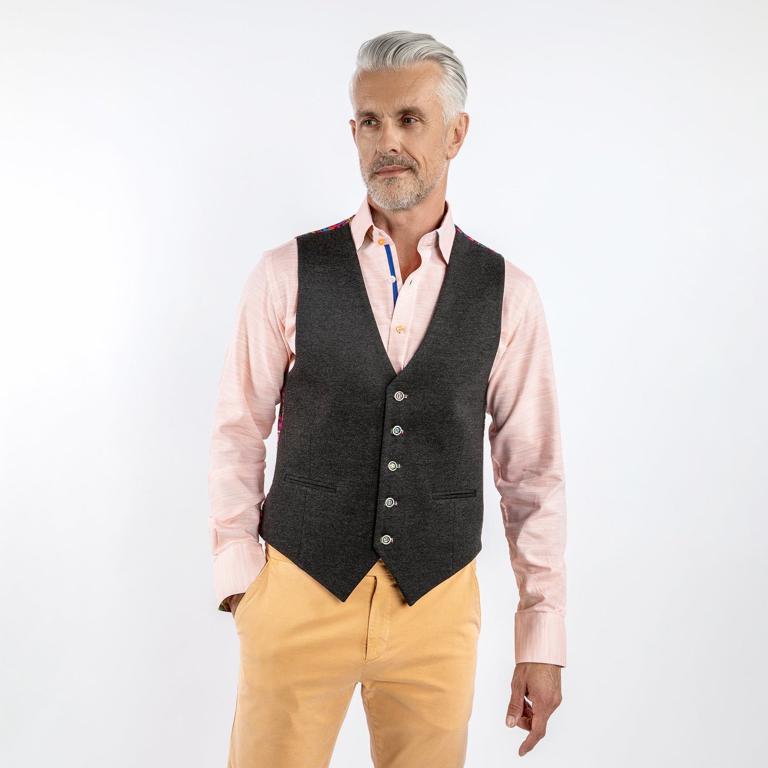 THE STRETCH SPORTS WAISTCOAT - Premium Men's Patterned Shirt by Claudio Lugli | Bold Design, Tailored Fit, Best Printed Shirts