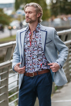 The Versatile Herringbone Jacket - Claudio Lugli Shirts