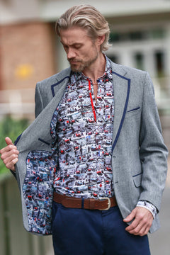The Versatile Herringbone Jacket - Claudio Lugli Shirts