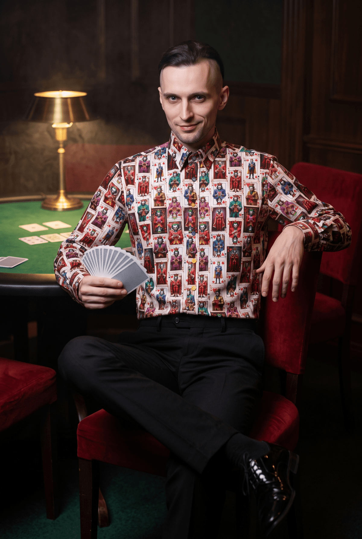 The Villain’s Deck Print Shirt - Claudio Lugli Shirts