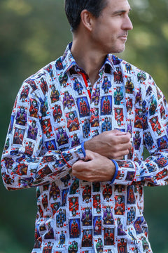The Villain’s Deck Print Shirt - Claudio Lugli Shirts