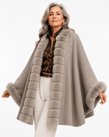 THE WINTER EMPRESS FAUX FUR CAPE - Claudio Lugli Shirts
