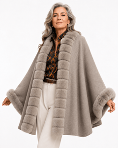 THE WINTER EMPRESS FAUX FUR CAPE - Claudio Lugli Shirts