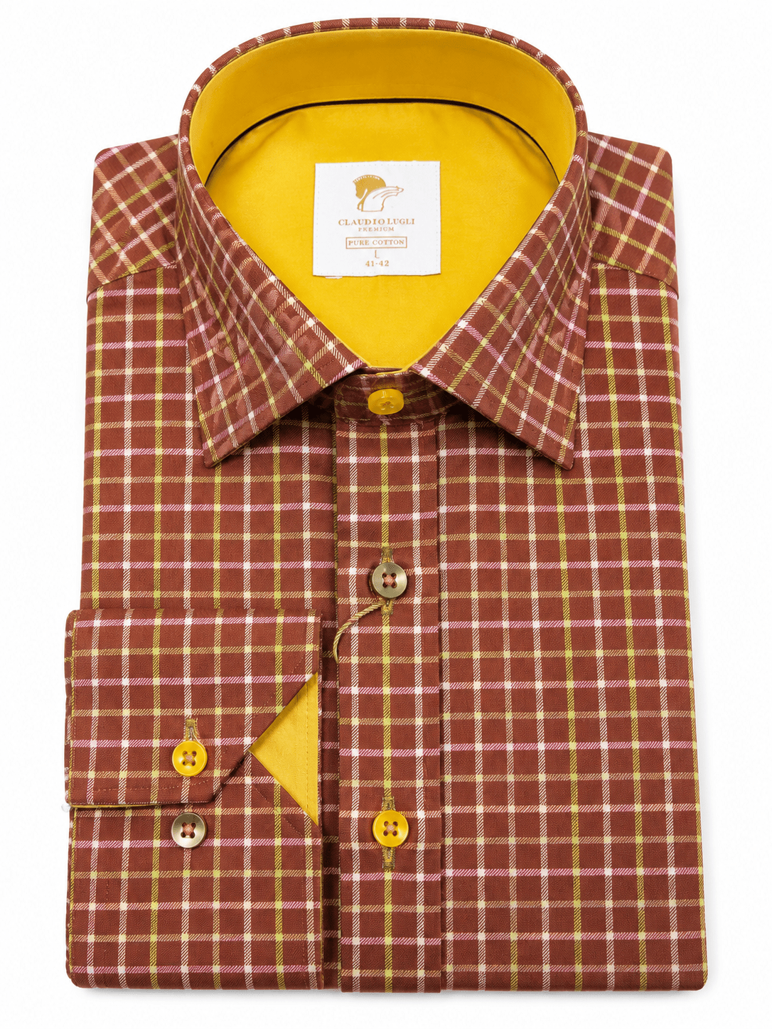 Toffee Apple Check Shirt - Claudio Lugli Shirts