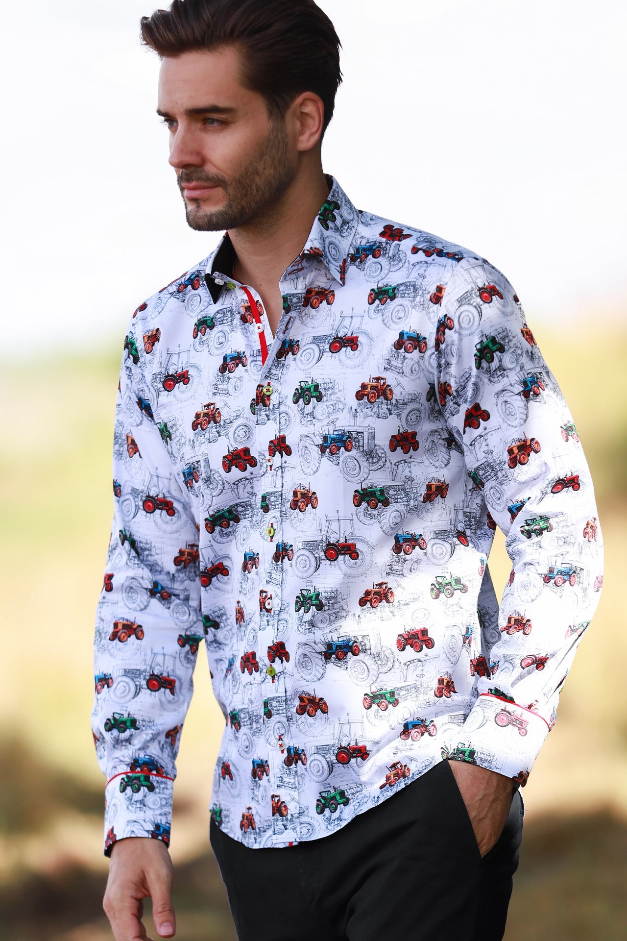 TRACTOR PRINT SHIRT - Claudio Lugli Shirts
